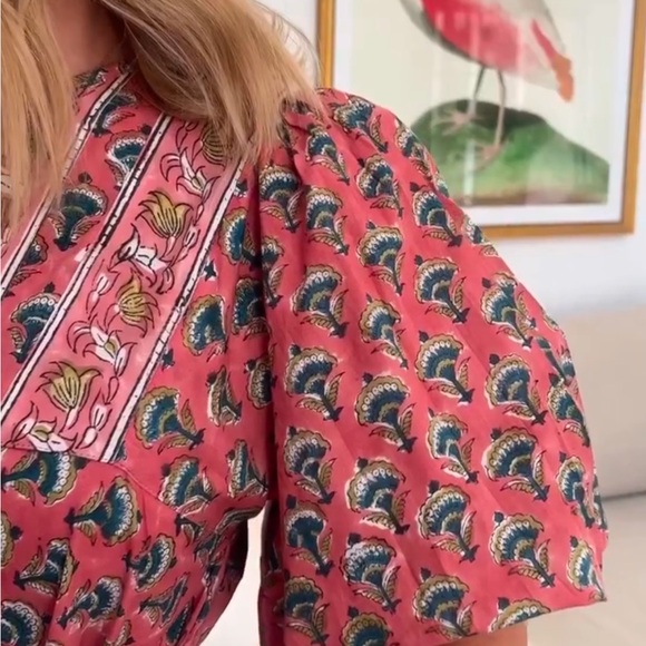 Marea Pink Floral Maxi Dress - Picture 2 of 9